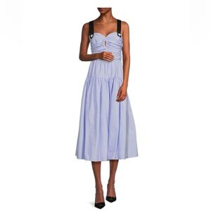 TANYA TAYLOR Women's Jenna Dress Size 4 In Oxford Blue